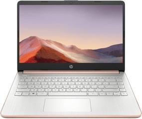 img 4 attached to HP Premium 14-inch HD Laptop, 2021 Edition - Intel Dual-Core, 2.8GHz, 8GB RAM, 64GB eMMC, Webcam, Bluetooth, HDMI, Wi-Fi, Rose Gold, Windows 10 - Includes 1 Year Microsoft 365