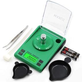 img 4 attached to 📈 MAXUS Dante High-precision Digital Milligram Scale 50g x 0.001g with Calibration Weight, Scoop, Powder Pan, and Tweezers, in Green