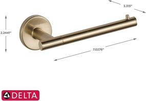 img 2 attached to Delta Faucet 75950-CZ Trinsic Toilet Paper Holder - Champagne Bronze Finish for Stylish Bathrooms