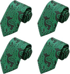 img 4 attached to 💼 KissTies Paisley Wedding Neckties: Stylish Magnetic Men's Accessories in Ties, Cummerbunds & Pocket Squares for SEO