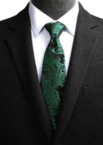 img 1 attached to 💼 KissTies Paisley Wedding Neckties: Stylish Magnetic Men's Accessories in Ties, Cummerbunds & Pocket Squares for SEO