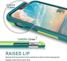 img 2 attached to 📱 Premium Green iPhone 11 Pro Max Case with Screen Protector - Full Body Protection for Girls | Shock-Absorbing & Scratch-Resistant Luxury Phone Cover