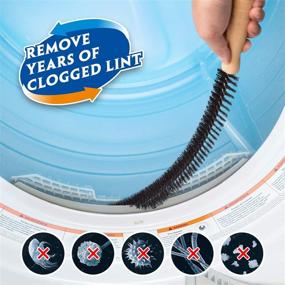 img 3 attached to 🧹 Holikme 5 Pack Dryer Cleaning Kit: Vacuum Hose Attachment, Flexible Dryer Vent Cleaning Brush, Refrigerator Coil Brush + 2 Adapters