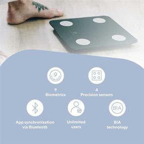 img 3 attached to Noerden Minimi: Smart Body Scale with Step-On Technology and 9 Biometrics Analysis in Sleek Black