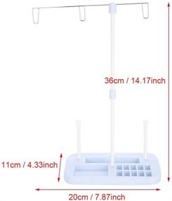 img 2 attached to 🧵 Embroidery Thread Spool Holder Stand - Sewing Machine Accessory - Light Blue - Perfect for Embroidery, Quilting, Sewing Threads