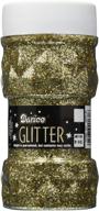 dazzling darice 8-ounce gold glitter jar: a sparkly touch of glamour! logo