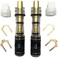 🚿 pro parts plus 1225-2-ppp dual-seal cartridge replacement kit (2 pack): single handle faucets/showers, lead free, brass internal shaft, easy installation логотип