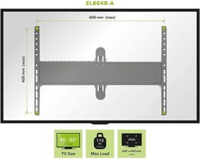 img 2 attached to Кронштейн для телевизора AVF EL804B-A с возможностью множественного положения и полным движением, подходит для большинства размеров - от 40" до 80", в комплекте универсальный кронштейн и совместимость с VESA.