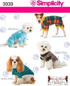 img 3 attached to 🐶 Стильная простота: выкройка пижамы и пальто для собак, размеры S-L.