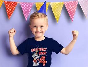 img 3 attached to Official Patrol Birthday Toddler T Shirt Boys' Clothing in Tops, Tees & Shirts