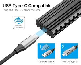 img 3 attached to 💪 Встроенное защищенное устройство inéo M.2 NVMe PCIe SSD USB 3.2 Gen 2 Type-C со встроенным переключателем защиты от записи [C2597-NVME]