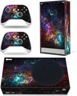 🎮 enhance and protect your xbox series s console: galaxy skin stickers decal full body vinyl cover for microsoft xbox series s console and controllers logo