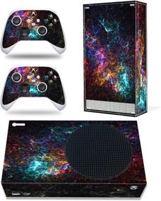 img 1 attached to 🎮 Enhance and Protect Your Xbox Series S Console: Galaxy Skin Stickers Decal Full Body Vinyl Cover for Microsoft Xbox Series S Console and Controllers