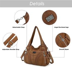 img 3 attached to Handbags Shoulder Satchel Handbag Synthetic Women's Handbags & Wallets