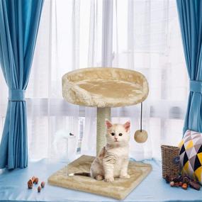 img 3 attached to 67-inch Cat Tree Tower with Sisal Scratching Posts and Interactive Toys for Small Cats and Kittens