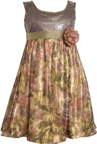 img 1 attached to 👗 SEO-Optimized: Bonnie Jean Big Girls' Sequin Bodice Dress with Foil Print Skirt