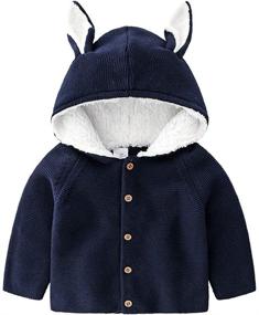 img 4 attached to 👶 Vivobiniya Baby Girl Cardigan & Toddler Boy Knit Sweater: Best Girl Clothes & Boy Sweater