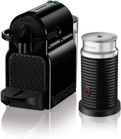 img 4 attached to Nespresso Inissia Black Espresso ☕ Maker with Aeroccino Milk Frother by De'Longhi