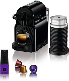 img 1 attached to Nespresso Inissia Black Espresso ☕ Maker with Aeroccino Milk Frother by De'Longhi