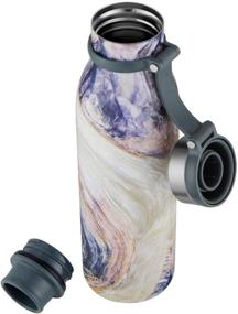 img 2 attached to 🍶 Contigo Couture Collection 20 oz Vacuum-Insulated Stainless-Steel Water Bottle 2 Pack - Midnight Blue/Twilight Shell