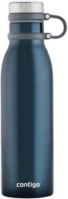 img 1 attached to 🍶 Contigo Couture Collection 20 oz Vacuum-Insulated Stainless-Steel Water Bottle 2 Pack - Midnight Blue/Twilight Shell