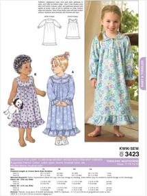 img 3 attached to 🌙 Get Cozy and Crafty with Kwik Sew K3423 Nightgowns Sewing Pattern: Size T1-T2-T3-T4