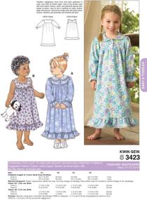 img 1 attached to 🌙 Get Cozy and Crafty with Kwik Sew K3423 Nightgowns Sewing Pattern: Size T1-T2-T3-T4