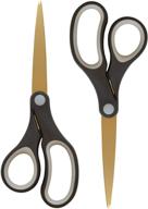 ✂️ basix 55847 2-pack 8-inch scissors with titanium bonded blades, set of 2 logo