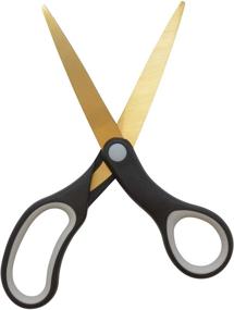 img 2 attached to ✂️ Basix 55847 2-Pack 8-Inch Scissors with Titanium Bonded Blades, Set of 2