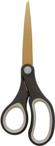 img 1 attached to ✂️ Basix 55847 2-Pack 8-Inch Scissors with Titanium Bonded Blades, Set of 2