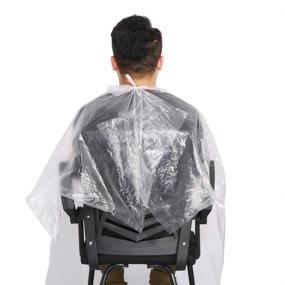 img 1 attached to Disposable Barber Capes Barbershop Hairdressing