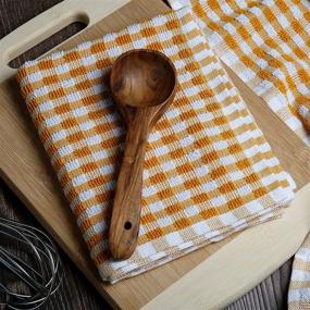 img 3 attached to 🌻 Country Maison Terry Dish Towels: Set of 4, 16x26 Inches, Highly Absorbent Cotton Kitchen Towels - Yellow