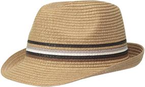 img 1 attached to Andy Evan Fedora Straw Months Boys' Accessories