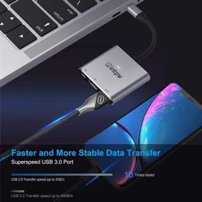 img 1 attached to 💻 INTPW USB C к HDMI адаптер 4K: MacBook Pro/Nintendo Switch Hub с портом USB 3.0 и PD для зарядки