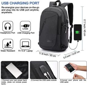 img 3 attached to Backpack Business Charging Resistant Computer Laptop Accessories