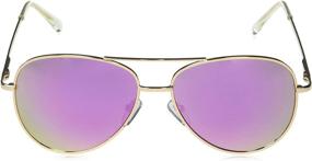 img 3 attached to Peepers Bifocal Aviator Sunglasses Yellow_Gold