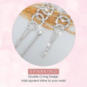 img 3 attached to 💎 Exquisite Rhinestone Diamond Fashion Crystal WHIPPY Women's Accessories: Enhancing Style with Elegance