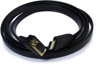 🔌 high-resolution hdmi to vga converter cable - 6ft (1.8m) plugable adapter, supports up to 1920 x 1080 (60hz) logo