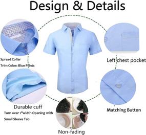 img 2 attached to 👔 Sleek and Casual Button-Up Sleeve Shirts for Men - Ultimate Men's Clothing Collection