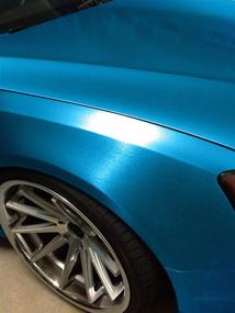 img 2 attached to 1ft x 5ft VViViD Metallic Blue Brushed Metal Vinyl Wrap Roll with XPO Air Release Technology