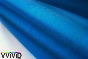 img 4 attached to 1ft x 5ft VViViD Metallic Blue Brushed Metal Vinyl Wrap Roll with XPO Air Release Technology