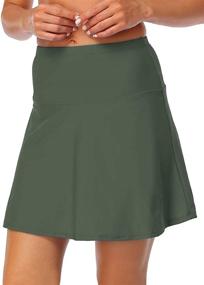 img 2 attached to Hilor High-Waisted Athletic Tankini: Trendy Women's Clothing in Swimsuits & Cover Ups