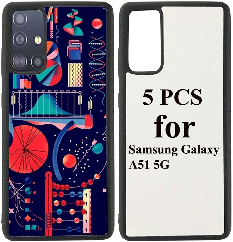 5pcs compatible with samsung galaxy a51 5g (not fit a51 4g) sublimation blanks phone case 로고