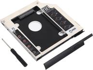 адаптер dy-tech 2nd hdd ssd hard drive caddy для dell latitude e6440 e6540 - удобный защелкивающий механизм выпуска и включающая рамка логотип