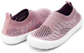 img 3 attached to 👟 JAN & JUL Kids Knit Shoes: Air Cushioned Soft Insole, Machine Washable & Light-Weight Sneaker for Toddlers, Boys & Girls