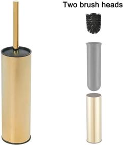 img 3 attached to 🚽 BGL Solid Stainless Steel Toilet Bowl Brush and Holder - 304 Stainless Steel Handle Toilet Scrubber (Gold)