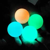 🌟 glow in the dark ceiling balls: squishy stress relievers for adults and kids - 4pcs set logo