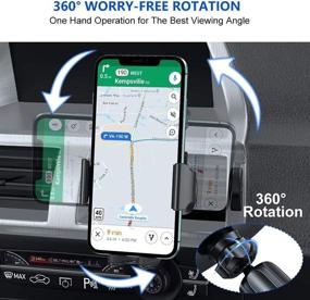 img 1 attached to 📱 Diaclara Car Phone Holder Mount 2021: Upgraded Vent Clip Cradle for iPhone 12/11/Pro Max/Xr/Xs, Samsung & More