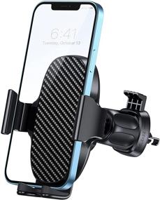 img 4 attached to 📱 Diaclara Car Phone Holder Mount 2021: Upgraded Vent Clip Cradle for iPhone 12/11/Pro Max/Xr/Xs, Samsung & More