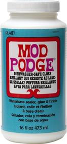 img 4 attached to 🔒 16-Ounce Mod Podge Dishwasher Safe Waterbase Sealer, Gloss - CS25139, Multipurpose Glue and Finish